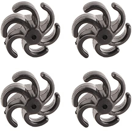 Bogenschießen-Bogensaiten-Stabilisator,4 StüCke BogenschießEn Bogen String Stabilisator Gummi Recurve Compound Bogen Bowstring SchalldäMpfer Schock DäMpfer (Schwarz)