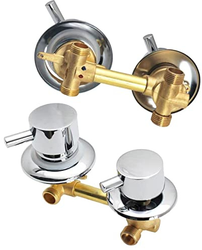 2/3/4/5 Voies Mitigeur Robinets De Douche, Laiton Douche Robinet Cabine With Cartouche Céramique, Mitigeur Cabine De Douche Entraxe 10 Cm/12,5 Cm/14,5Cm, G1/2 Thread 2-way-12-12.5cm
