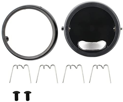 Herklotzn 5-3 / 4 pouces 5,75 pouces Phare de moto Cube de boîtier pour Moto Accessoires Noir