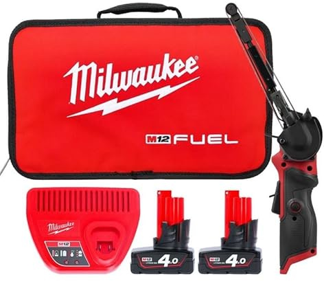 Milwaukee M12FBLF13-402BX 12v Cordless 13mm Band File Sander Kit 2 x 4.0ah Batteries