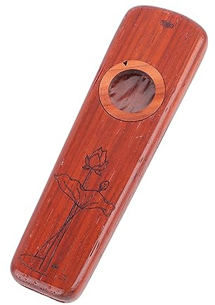 Wood Kazoo, Musikbegleitung Kazoo Guitar Partner Leichtes Flötenmusikinstrument (Rosenholz)