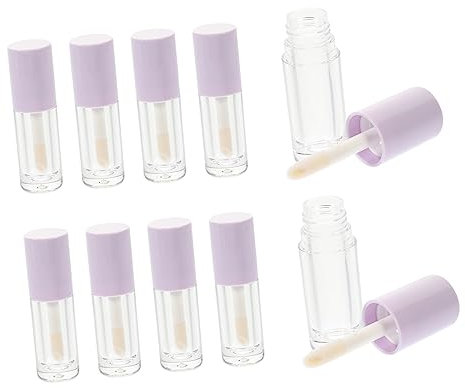DRESSOOS 14stücke Transparente Lipglossbehälter Leere Lipglossbehälter Aus Kunststoff Mit Stäben Nachfüllbare Lipglosstuben Für Kosmetika