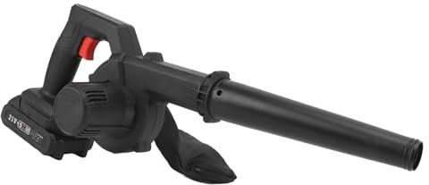 Soplador Pequeño y Potente, Batería Recargable de 1500mAh, Soplador de Hojas Eléctrico Portátil de 100-240V para el Cuidado del Césped (Enchufe de la UE)