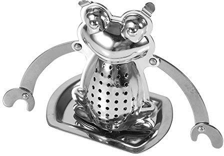Acier Inoxydable en Vrac, Infuseur à thé Grenouille Filtre Diffuseur à Base de Plantes épices Grenouille Grenouille le Frosch café, thé et Expresso Feuille Infuseur Boule Passoire