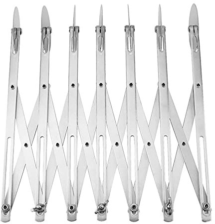 Pizza Cutter, Pasta Cutter Wheel 7 Wheel Pastry Lattice Roller Cutter Stainless Steel Adjustable Pizza Slicer Multi Round Dough Cutter Roller Fondant Ribbon Cutter with Handle