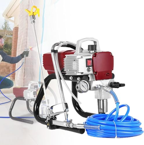 YJKKZQLB Pulverizador de Pintura sin Aire, Comercial, eléctrico, de Alta presión, de Mano, para Bricolaje, para Paredes Interiores, Kit para Paredes, techos, Edificios y viviendas