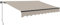 Outsunny Toldo Manual Retráctil 360x220 cm Toldo para Balcón con Manivela de Aluminio 3 Brazos y Protección UV30+ Toldo Enrollable de Exterior para Jardín Terraza Ventanas Crema