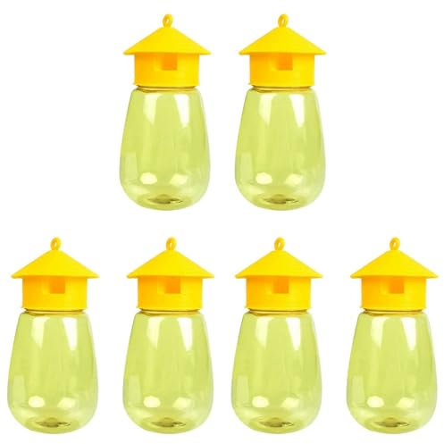 Booso Paquete de 6 Trampas Reutilizables para Moscas, Trampas para Moscas de la Fruta Fly Catcher Outdoor