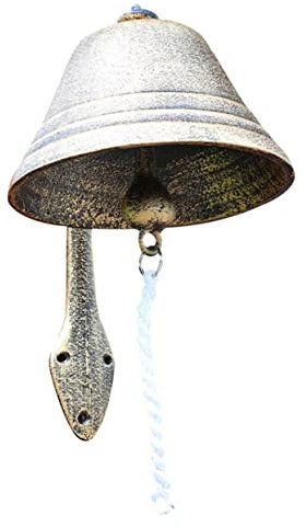 Homoyoyo Metall Wandglocke Eisen Türklingel Vintage Glöckchen Anhänger Schüttel Türklingel Für Garten Heimdekoration Retro Hingucker
