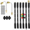 Lot de 9 rallonges pour nettoyeur haute pression - Pour nettoyage de gouttière - Compatible avec Karcher K Series K2 K3 K4 K5 K6 K7 - Lance de rechange pour nettoyeur haute pression 4000 PSI