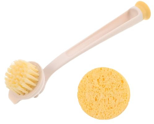 UKCOCO Long Handle Pot Printing Replaceable Heads Non Scratch Kitchen Cleaning Tool for Washing and Cleaning Pots and Pans