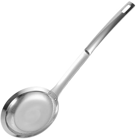 Ciieeo Stainless Steel Fat Skimmer Spoon Hot Pot Strainer Grease Separator Cooking Skimmer Colander for Oil and Grease Separation