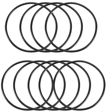 ROWORKX 9Pcs Nitrile Rubber O-Rings - 80mm OD x 74mm ID x 3mm Width Sealing Gaskets for Hose, Faucet, Plumbing, Automotive and General Repair Applications | NBR Material, Oil and Wear Resistant, For Hose, Faucet, Plumbing, Automotive and General Repair, Black