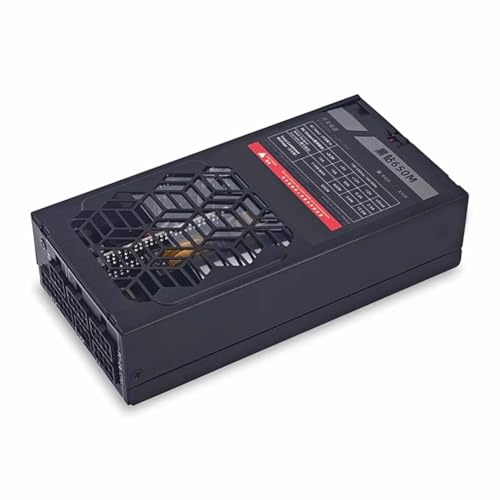 Wesafrae Alimentation Modulaire Flex 600W Petite Alimentation pour Ordinateur 1U Flex-ATX 600W pour PC Mini ITX Compact POS AIO NAS 100-240V