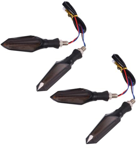 Didiseaon 4 Piezas Luz de Señalización para Motocicleta de 17 LED Bicolor Carcasa Abs, Fácil de Instalar, Adecuado como Luz de y Marcador Lateral para Motocicletas