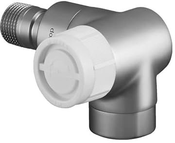 Oventrop Thermostatventil Baureihe E Winkel-Eck rechts, DN 15, 1/2, PN 10 Edelstahl-Design