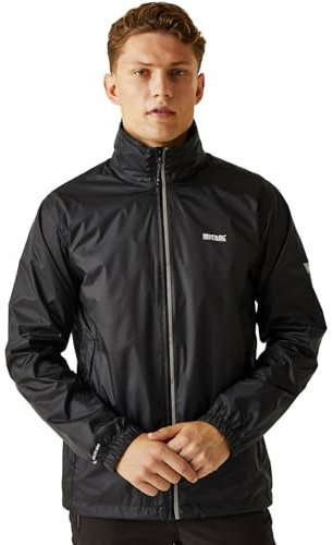 Regatta Herren Regenjacke Lyle IV, leicht, wasserfest (4XL) (Schwarz)