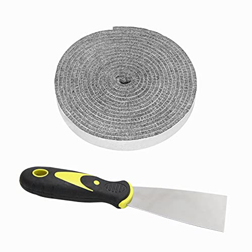 DOLAMOTY Dichtung für Big Green Egg Large, Big Green Egg Parts Zubehör, Hochtemperatur-Materialdichtung, Ersatz für Big Green Egg Large und XL, selbstklebend, 4,5 m lang, 2,2 cm breit, mit Schaber
