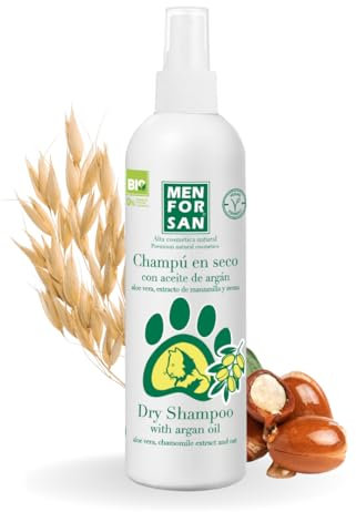 MENFORSAN Trockenshampoo mit Arganöl für Katzen, 250ml
