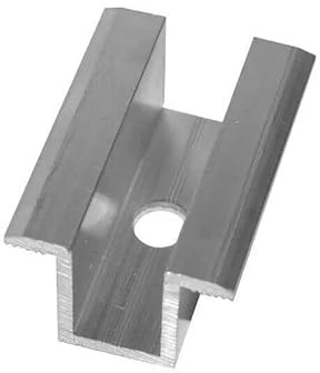 NAKA Aluminium Mittelklemme PV Solarpanelen 20 Stück | Photovoltaik Montageschiene Zubehör für Modulhöhe 25-40 mm | Solarmodul Klemme zur Montage von Aluminiumprofilen 20 mm