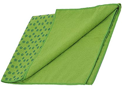SYH&AQYE Yoga-Handtuch, Anti-Rutsch-Yoga Matte Mikro Faser Handtuch, Ultra weich und schweiß saug fähige Matten Handtuch für Hot Yoga, Bikram, Pilates, Standard größe 185cm x 63cm(grün)