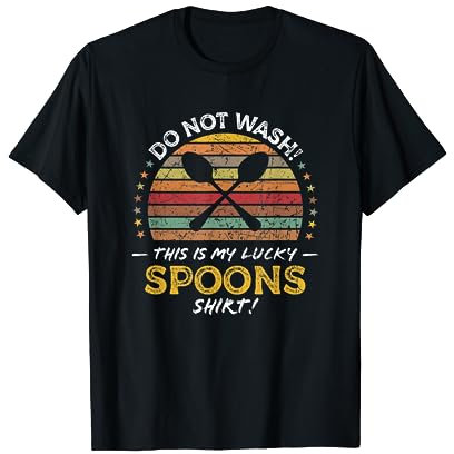 Spoons Game Funny Quote Retro Vintage 60s Graphic T-Shirt