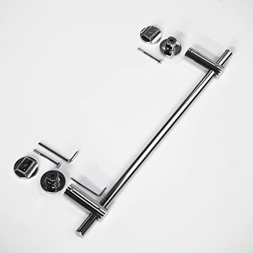 WITEN&NOCK Handtuchstange gerade für Design-Badheizkörper Ovalrohren Handtuchhalter Heizungszubehör Länge 560 mm Chrom