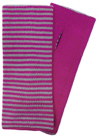 Merino Pulswärmer Modell Ulta Beere Gestreift 131 216