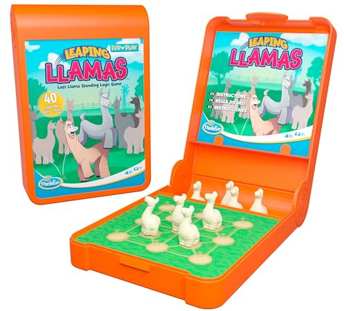 ThinkFun Flip N' Play: Leaping Lamas Reiselogik-Spiel für Roadtrips, Flugzeugfahrten und Urlaub