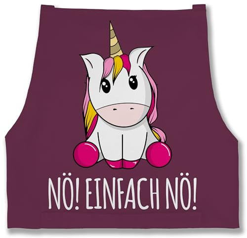 Shirtracer - Schürze - Einhörner - Erwachsene - Nö Einfach Nö Einhorn