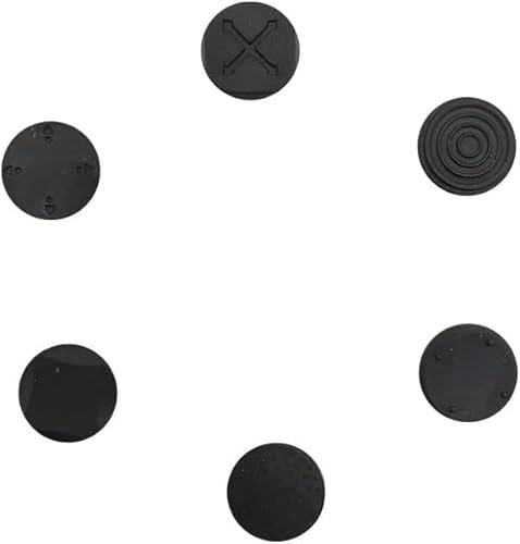 6Pcs Black Silicone Thumb Stick Grips Caps Analog Thumbstick Joystick Cap Cases and Storage for PS PSV 2000 PSV 1000,Cases and Storage,PlayStation Vita Accessories