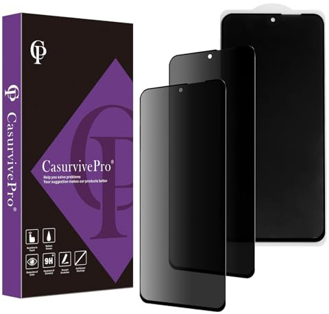 CasurvivePro Pellicola protettiva per schermo Full Screen per Honor 90 5G, protezione anti-spy, protezione in vetro temperato per proteggere la vostra privacy, 1 pezzo