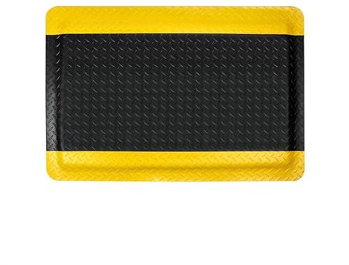 Ergonomische, robuste Diamantschwamm, industrielle Anti-Ermüdungsmatte für den Arbeitsplatz, 70 x 90 cm (Farbe: Schwarz)