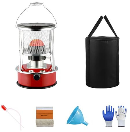 Petroleumheizung, Petroleumheizung für den Außenbereich, für Innen/Außen, Camping, Grillen, Angeln, Garage(White)