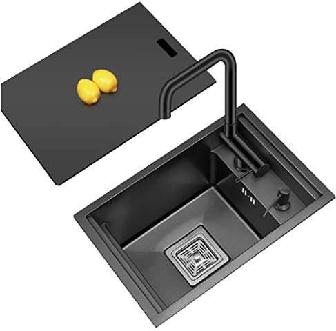 SFNIOKFG Cucina Lavello da Cucina in Acciaio Inossidabile Studio Mini Lavello Invisibile Lavello da Incasso salvaspazio di Piccole Dimensioni Lavelli per lavabo