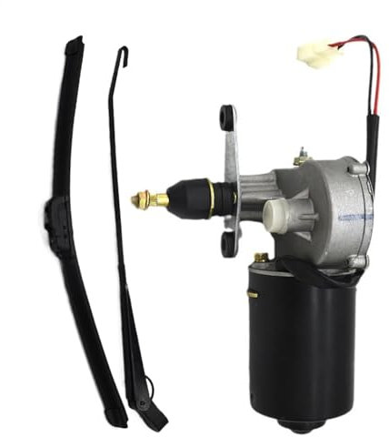 Windshield Wiper Motor Kit - High Performance Windshield Wipers - 12V Electric Motor Replacement Parts, All Weather Window Wipers, Power Wiper Kit for Tricycle, UTV, Boat