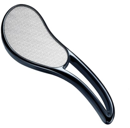 Lima de Pie de Vidrio Negra para Eliminar Callos y Exfoliar | Uso Profesional y Doméstico, Acabado Negro, Formato Pieza, Cuidado de Talones y Planta