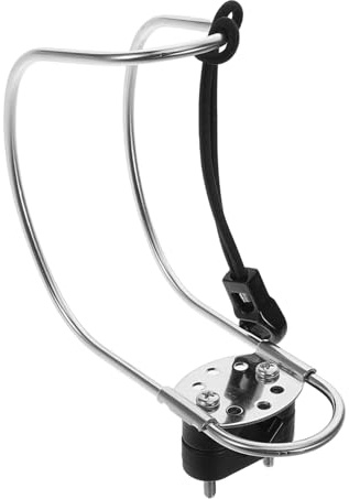 GRIRIW Buoy Bracket Holder Stainless Steel Hoop Rope Bracket for Boats Yachts Marine Horseshoe Life Hanger Easy Installation Silver Universal Compatibility