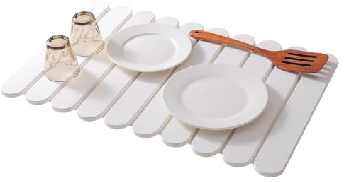 Kieselgur Badematte, Steinteppich, sofort trocknend, rutschfest, umweltfreundlich, saugfähig, Badezimmer-Zubehör für Waschbecken und Dusche, ästhetisches Design und stilvoll