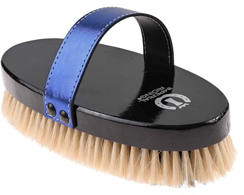 Imperial Riding Cepillo suave IRH, especialmente suave cepillo para caballos con cerdas suaves de crin, cuidado suave para un brillo natural y un aspecto elegante de establo, zafiro