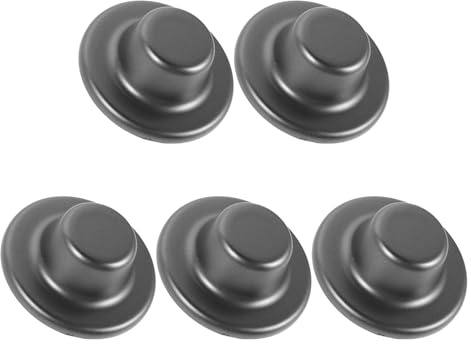 ABOOFAN Set 5 Pezzi Tappi di Copertura Foro Rotondo Plastica Grigio Flangia per Tubi Condizionatore, Copriforo Muro Adesivo Isolante per Protezione e Finitura Fori Scarico Aria