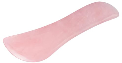 Alipis Rullo di Massaggio a Forma S in Cristallo Composito Rosa per Trattamenti Viso Idratanti e Drenanti Donne