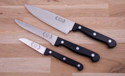 Ro-Da Juego de 4 cuchillos de cocina premium con estuche de transporte