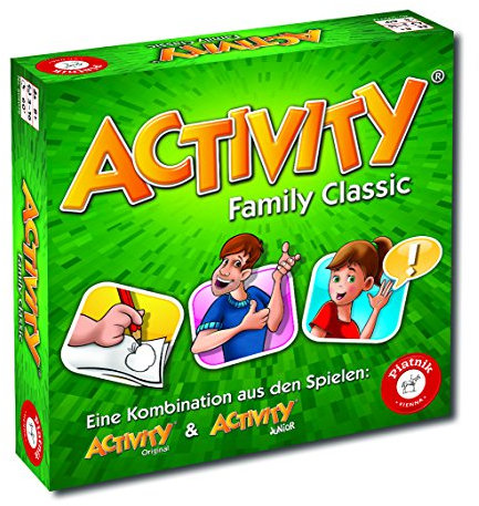 Piatnik 6050 Activity - Family Classic Der Spieleklassiker als Familien Version Junior und Originalkarten Ab 8 Jahren Für 3 bis 16 Spieler Pantomime, Zeichnen, Partyspiel