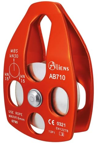 Aliens Doppelriemenscheibe, groß, offen, Verankerung, Unisex, Erwachsene