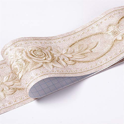 Bordüre Selbstklebend PVC Tapete Aufkleber,Wandtattoo,Wasserdichte Bad Bordüre Stciker,Wandbordüre fur Küche, Badezimmer, Wand Decor (#8)