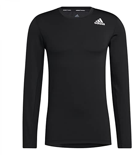 adidas Herren Techfit Shirt, Schwarz, L EU