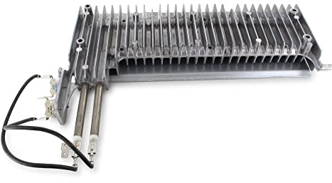 DL-pro Elément chauffant pour Whirlpool Bauknecht 481231028307 IRCA Chauffage à ailettes 2300W 230V pour TRA 44KT TRAK Lave-linge séchant Sèche-linge