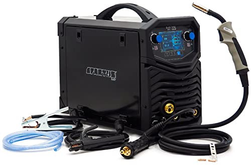 Spartus™ EasyMIG 225 Synergie LCD MIG/MAG WIG Sinergie LCD Synergie 3 en 1 Soldador inverter 200 Amp VRD FCAW