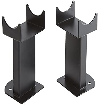 MILANO Single Double Vertical Horizontal Radiator Floor Mounting Feet Black
